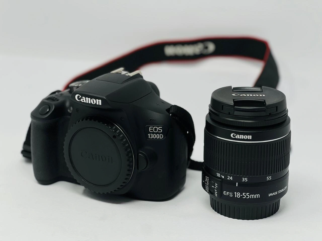Camera body (1300d) with Lens 18-55mm