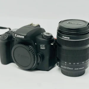 Camera body (760d) with Lens 18-135mm