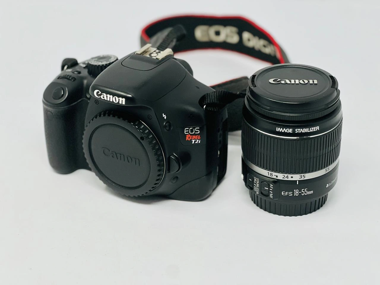 Camera body (T2i) with Lens 18-55