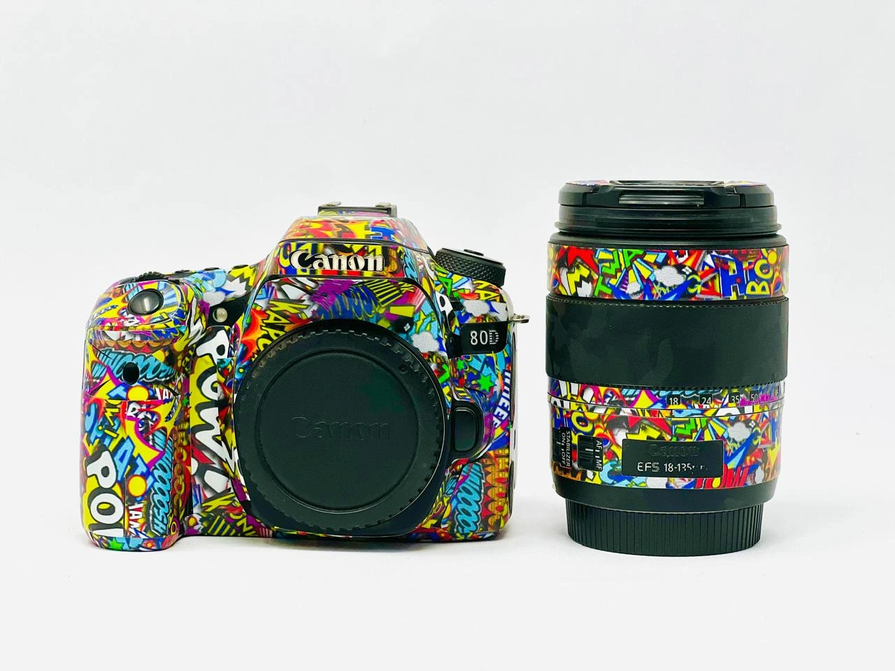 Camera body Canon 80D with Lens 18-135